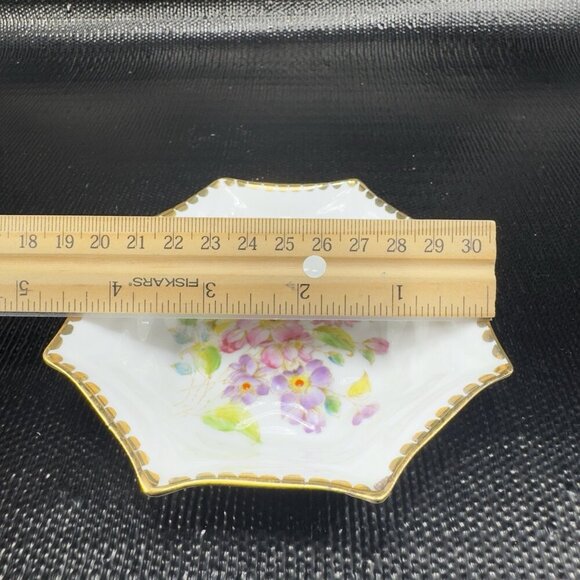 ROYAL STANDARD LORRAINE PEAKED Fine Bone China Dish Small Plates Set 2 England - Picture 5 of 12